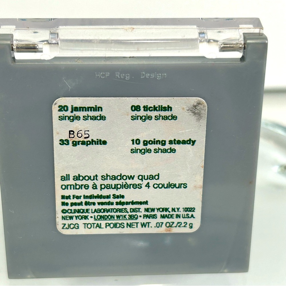 Clinique All About Shadow Quad 4 Shades Pink Purple Full Size NEW - Picture 5 of 5